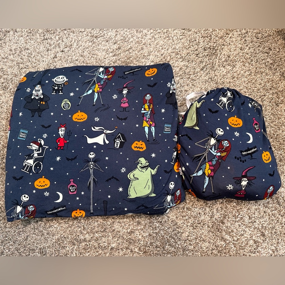 Little Sleepies Nightmare Before Christmas Jack and Friends Cloud and Crib Sheet